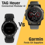 TAG Heuer Connected Modular 41 vs Garmin Fenix 5X Sapphire Edition
