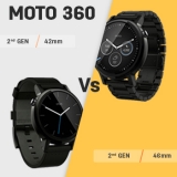 Motorola Moto 360 (2nd gen) 42mm vs 46mm